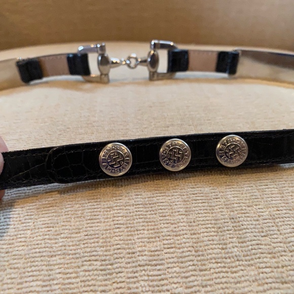 Streets Ahead Horsebit Croc Leather Belt - Picture 4 of 16